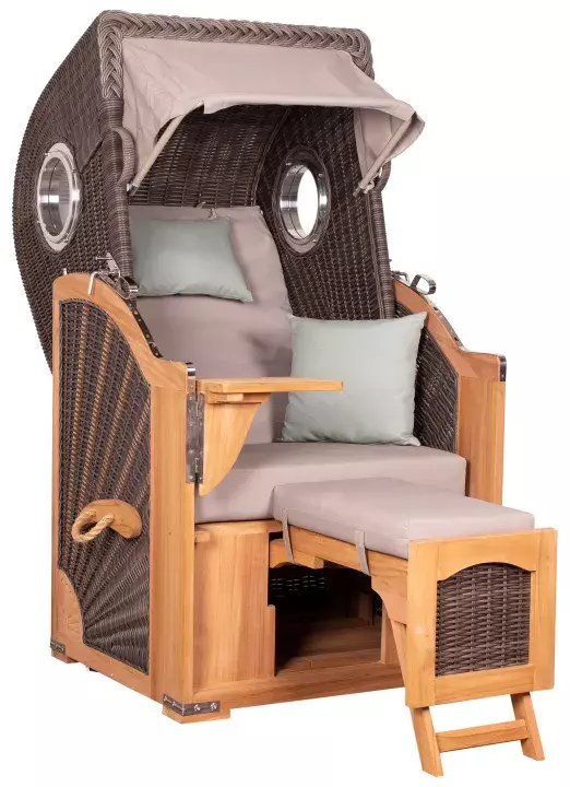 Premium cover 104 x 95 H: 165 / 140 cm deVries Single beach chair