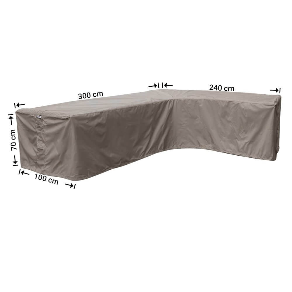 rhs300240righth0DfBCeDtWBie Beschermhoes voor lounge hoekbank 300 x 240 x 100 H: 70 cm