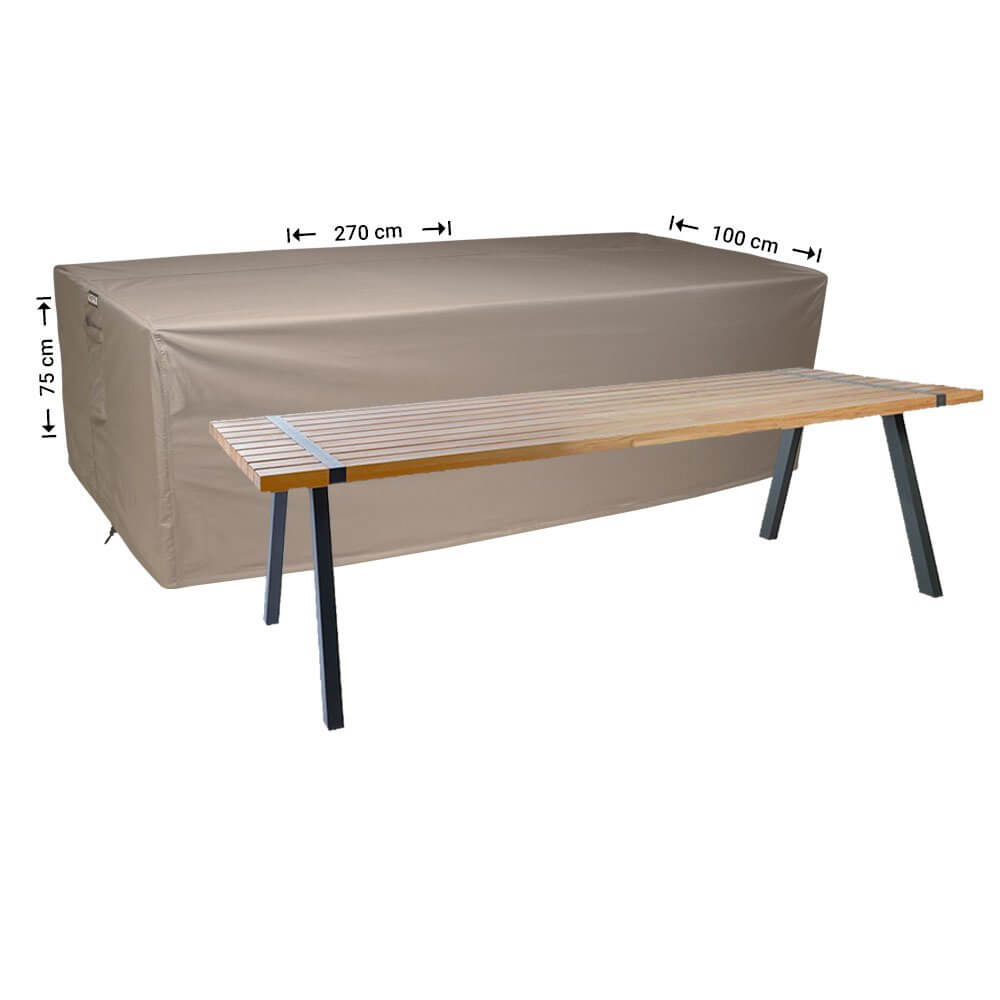 Tuintafel hoes 270 x 100  H: 75 cm