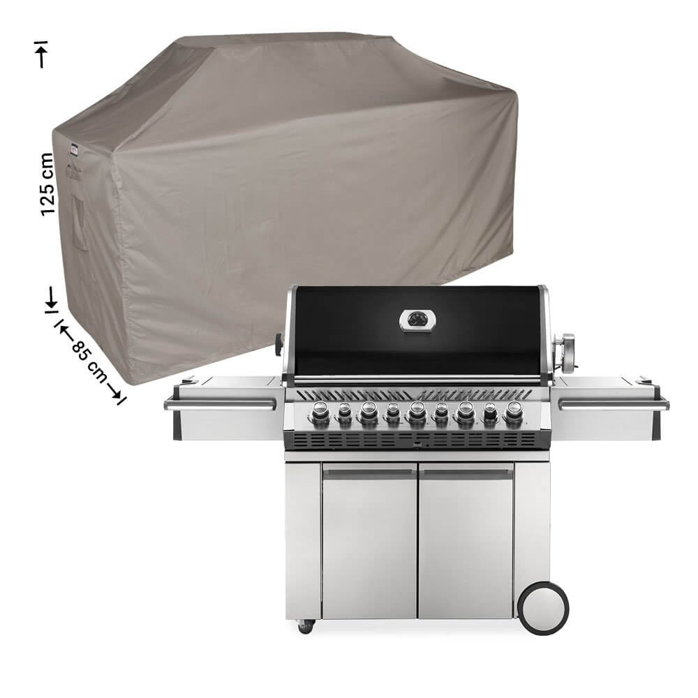 Protection cover for an outdoor kitchen 220 x 80 H: 125 / 115 cm