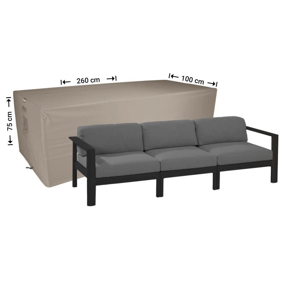 rlb260-completehf4v4IJSFnF50 Loungebank hoes 260 x 100 H: 75 cm