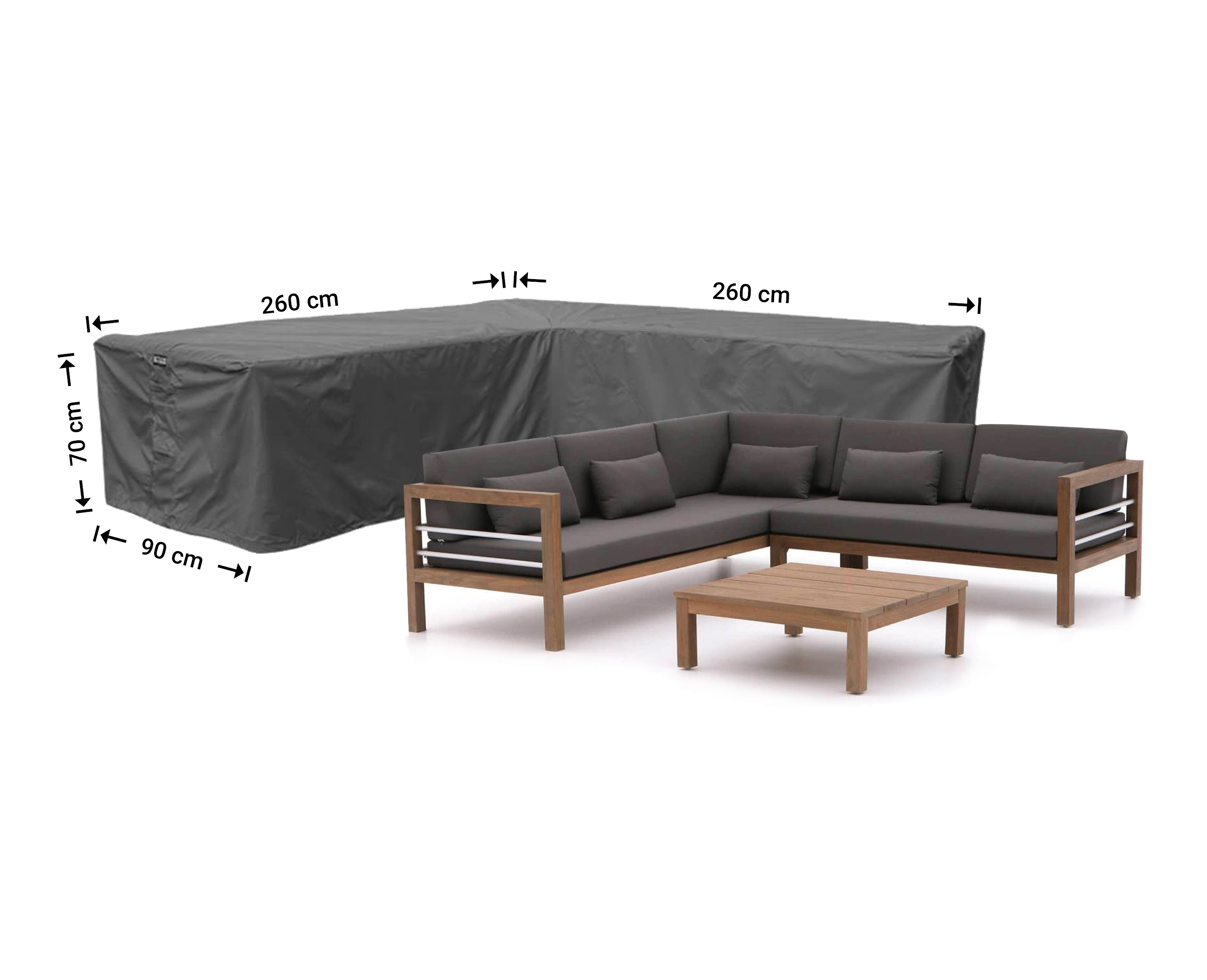 Raffles Covers L-shaped corner sofa covers with equal sides