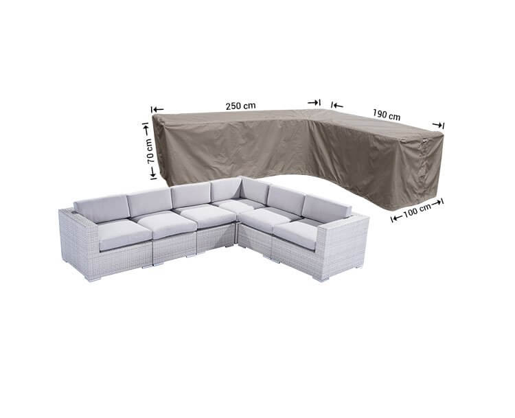 RHS250190rightRt0piwLiTAUUx Hoekbank beschermhoes 250 x 190 x 100 H: 70 cm