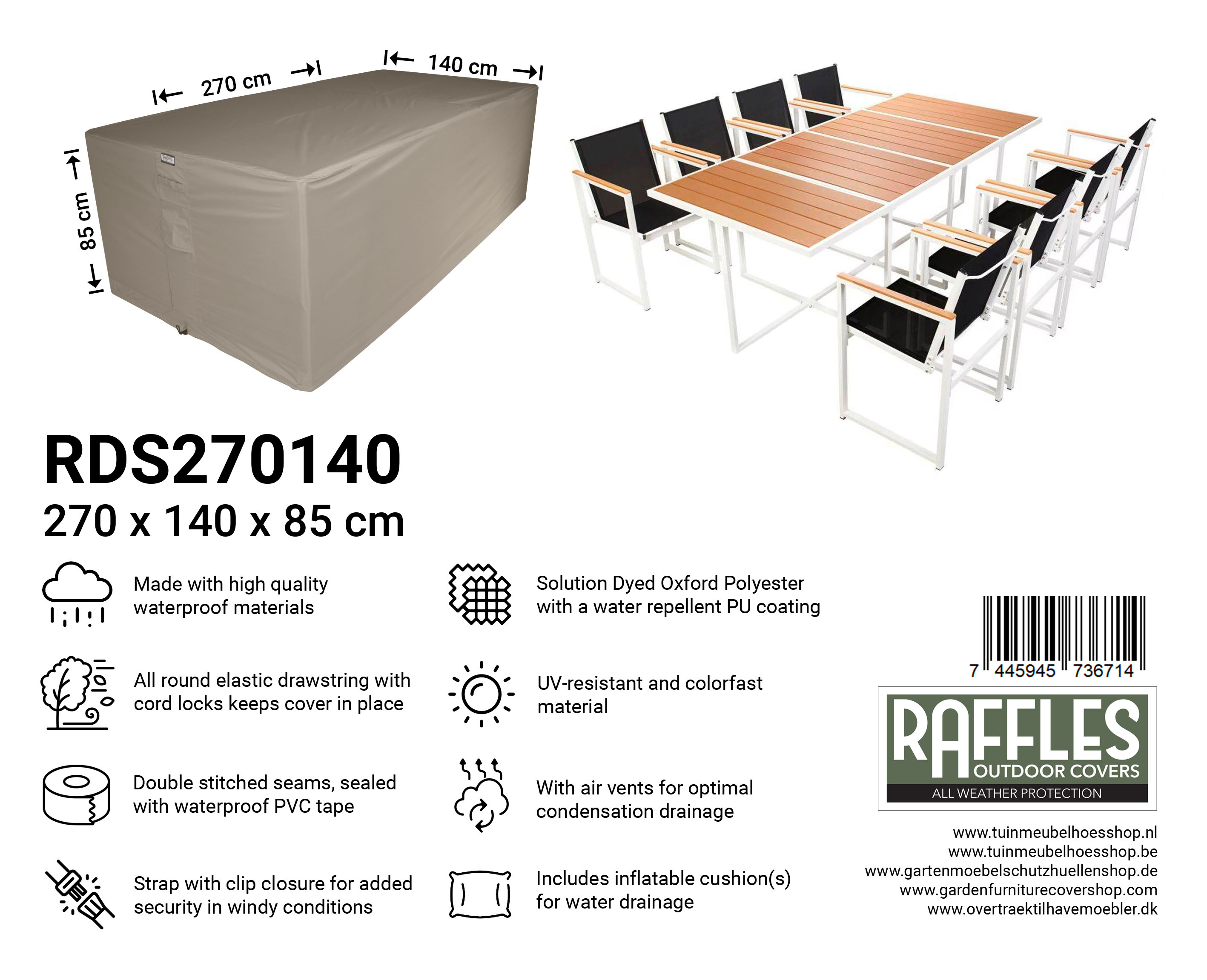 RDS270140_-7445945736714yjogfiSQBzR2f Cover for furniture set 270 x 140 H: 85 cm