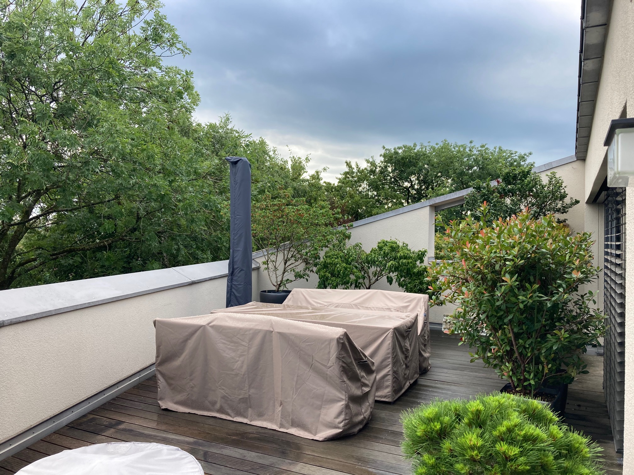 How should I prepare my garden for a Storm?
