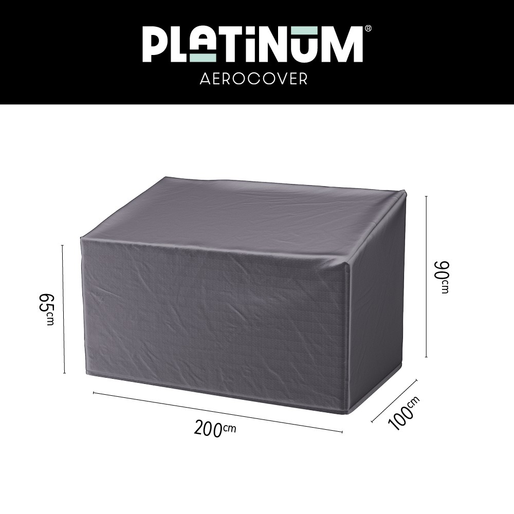 Cover for lounge bench 200 x 100 H: 90 / 65 cm