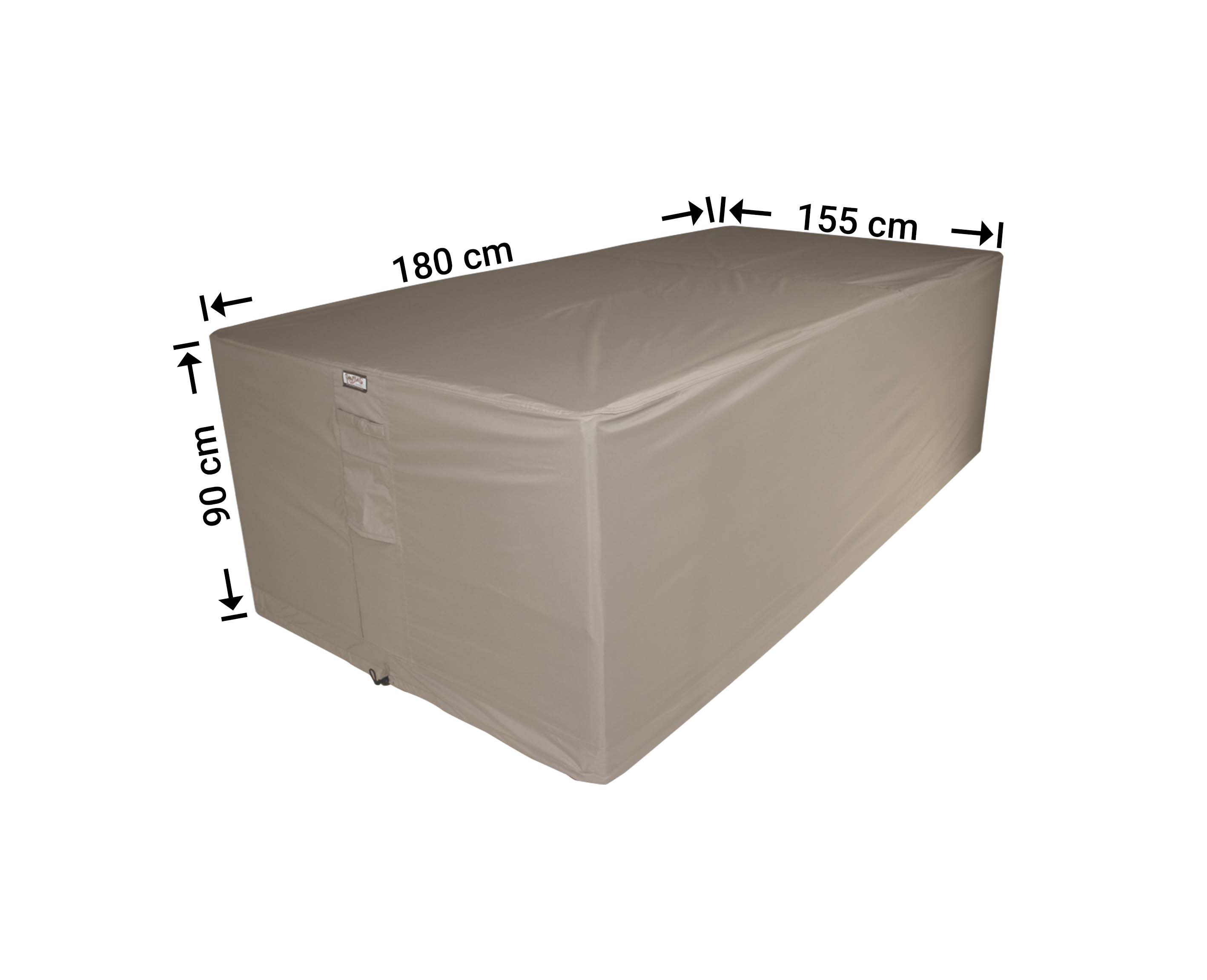 RDS180155_blanco Beschermhoes voor tuinset 180 x 155 H: 90 cm