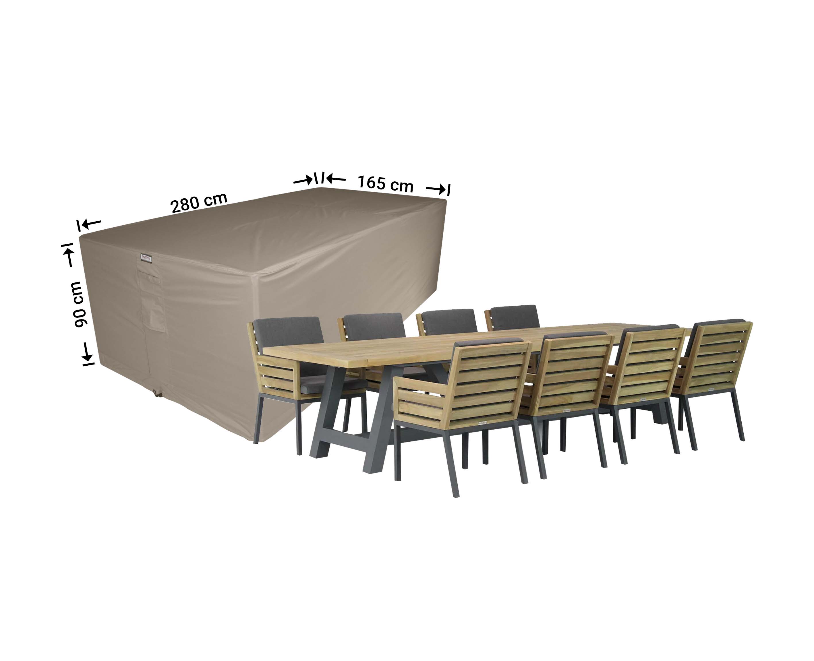 Cover for garden set 280 x 165 H: 90 cm Cover for garden set 280 x 165 H: 90 cm