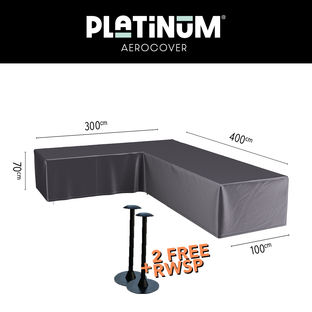 Corner sofa cover 400 x 300 cm - Platinum AeroCover 8001