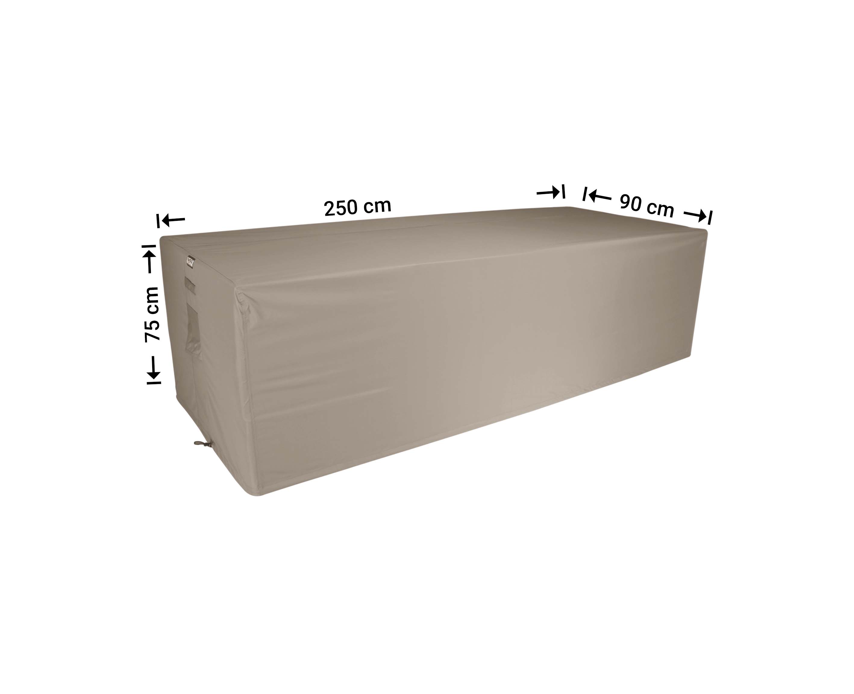 Protection cover table 250 x 90 H: 75 cm Protection cover table 250 x 90 H: 75 cm