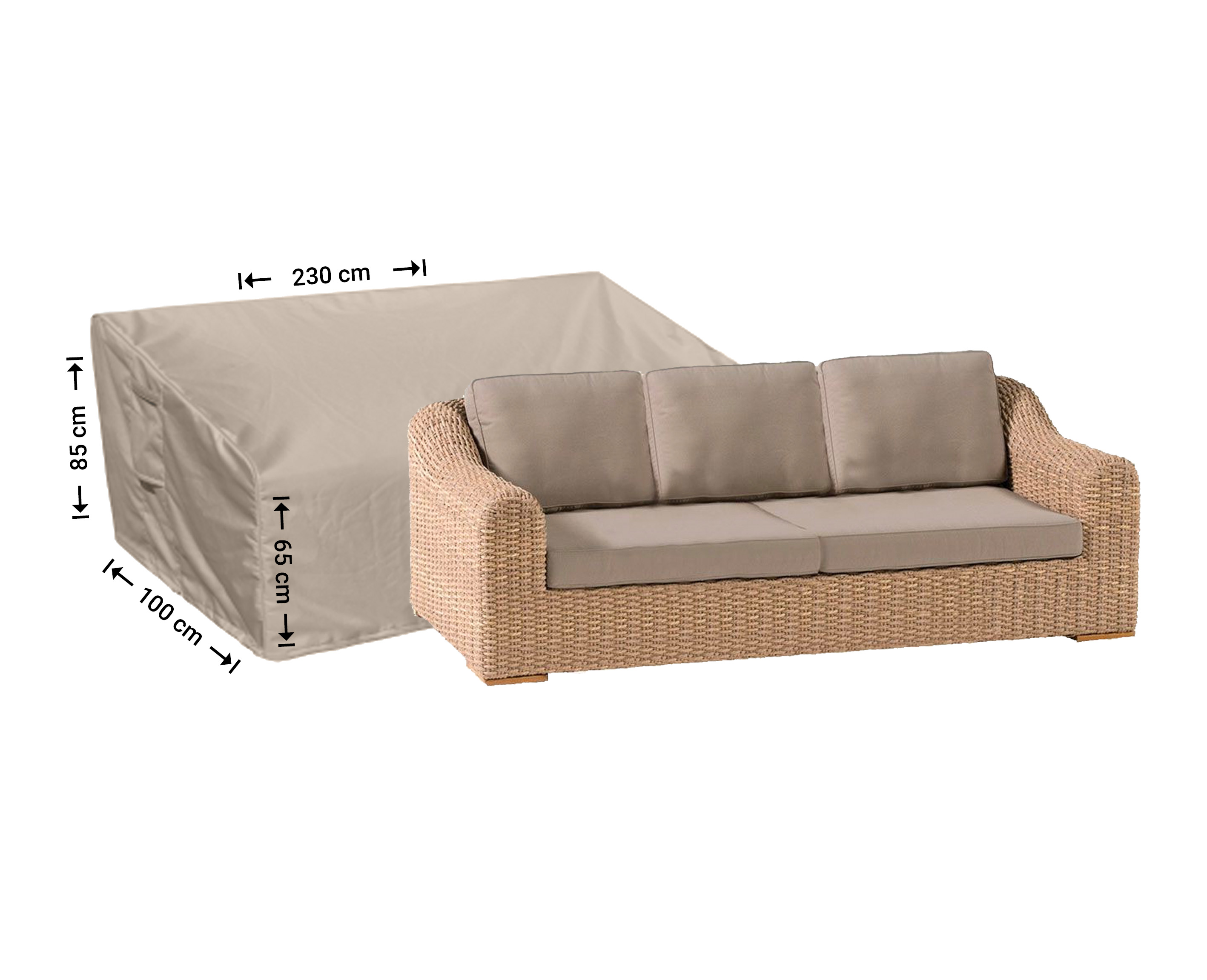 Raffles Covers shaped lounge sofa cover