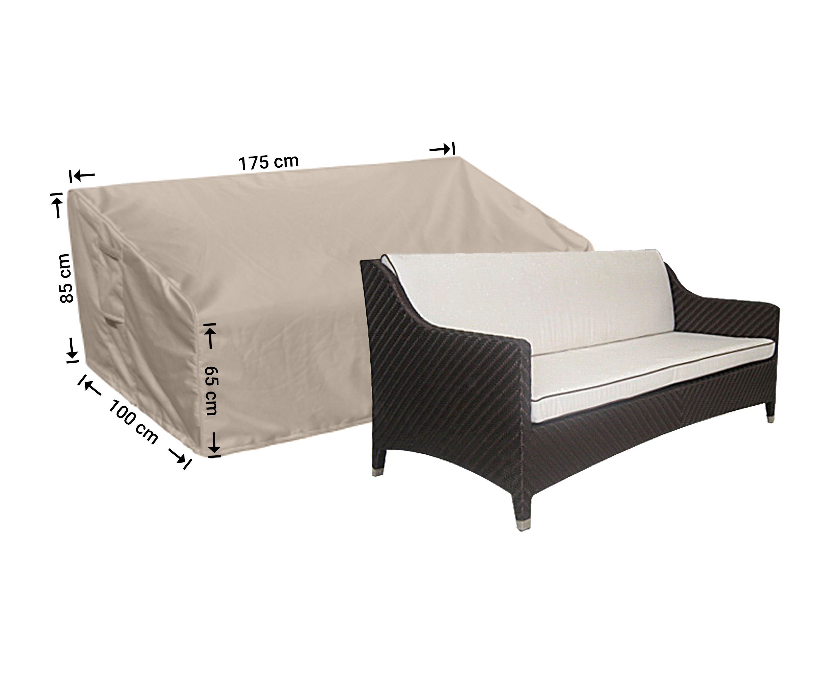 Raffles Covers shaped lounge sofa cover