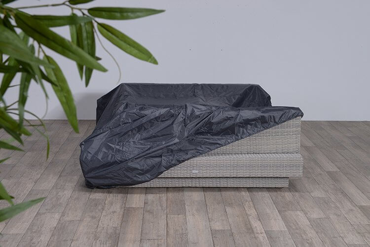 Cover for lounge sofa with table 255 x 205 x 73 H: 80 cm