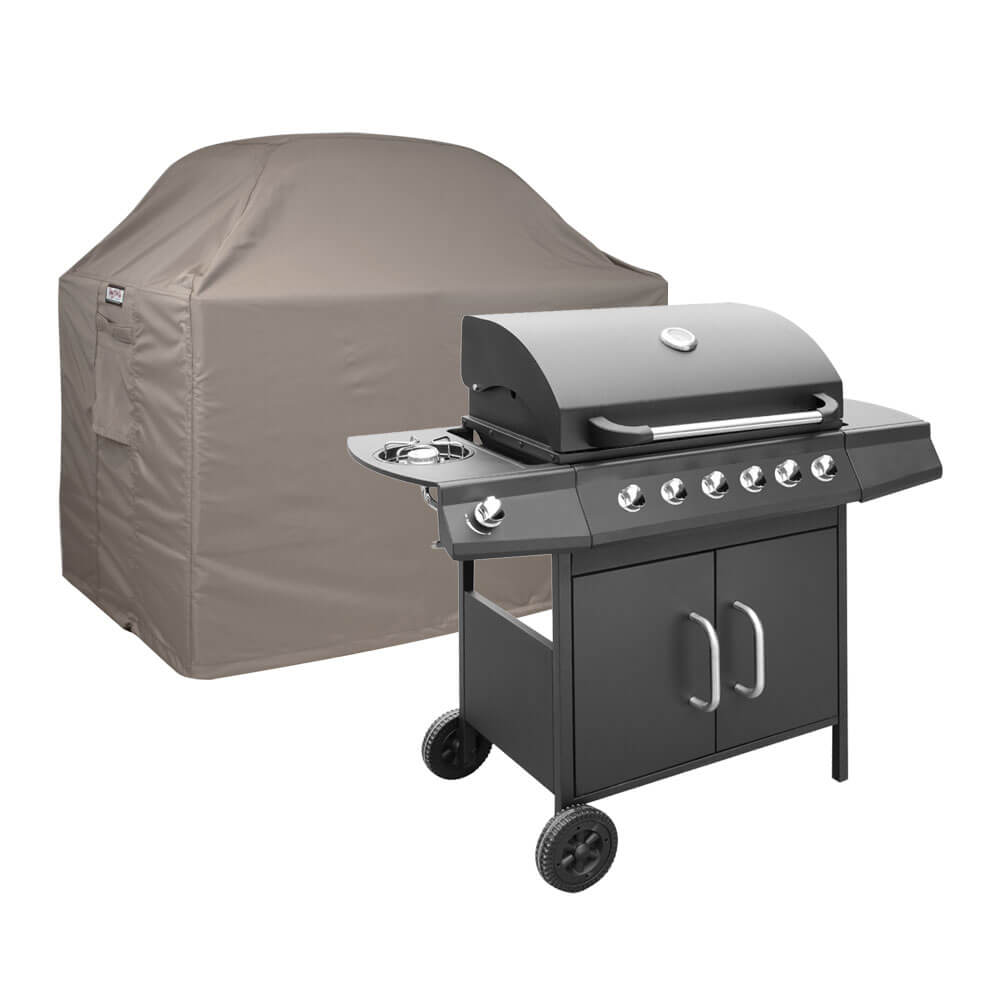 BBQ cover 145 x 65 H: 120 / 110 cm