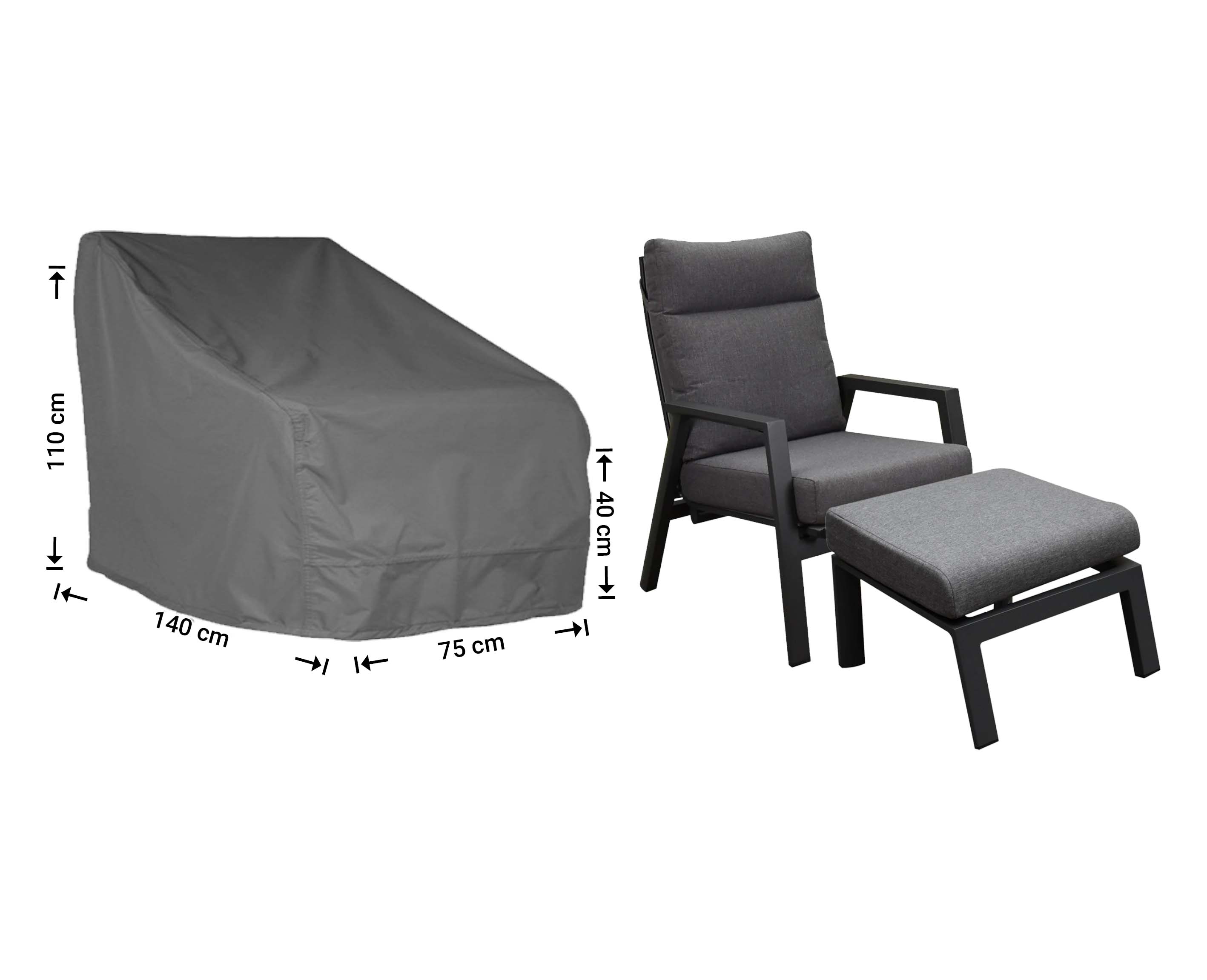 Raffles Covers cover for lounge chairs and adjustable loungers