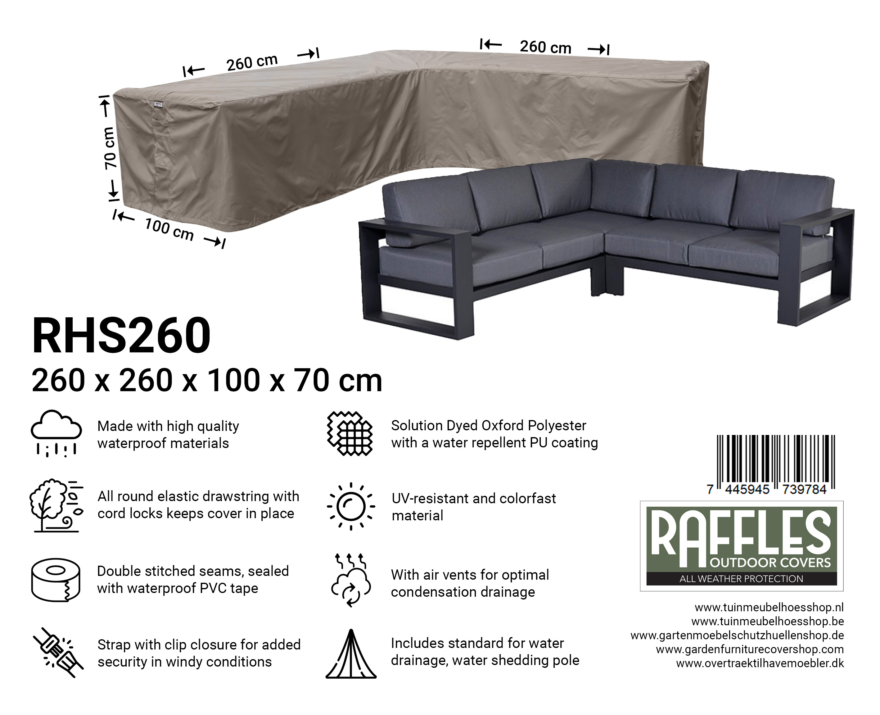 Corner sofa outlet 260 x 260