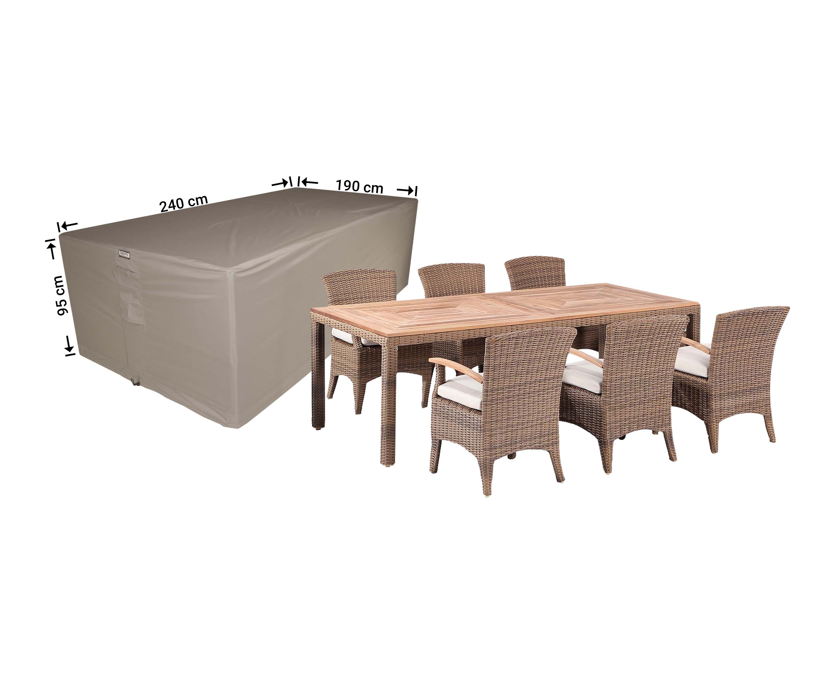 RDS240190_8720726723626 Tuinset hoes 240 x 190 H: 90 cm