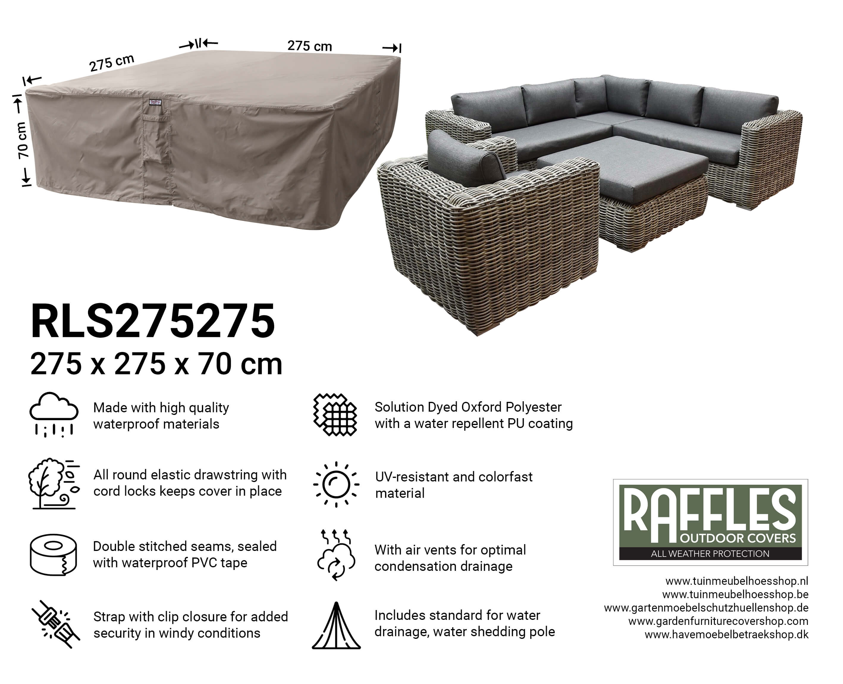 RLS275275IhvGjI4VUQiRxuwzvB2vcouDZW Vierkante hoes 275 x 275 cm