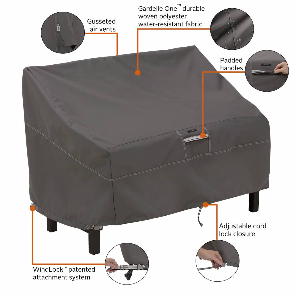 Garden bench cover 147 x 83 H: 79 cm