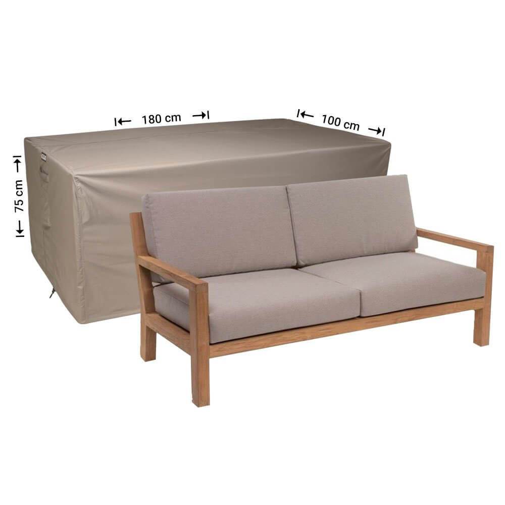 Protection cover for teak sofa 180 x 100 H: 75 cm