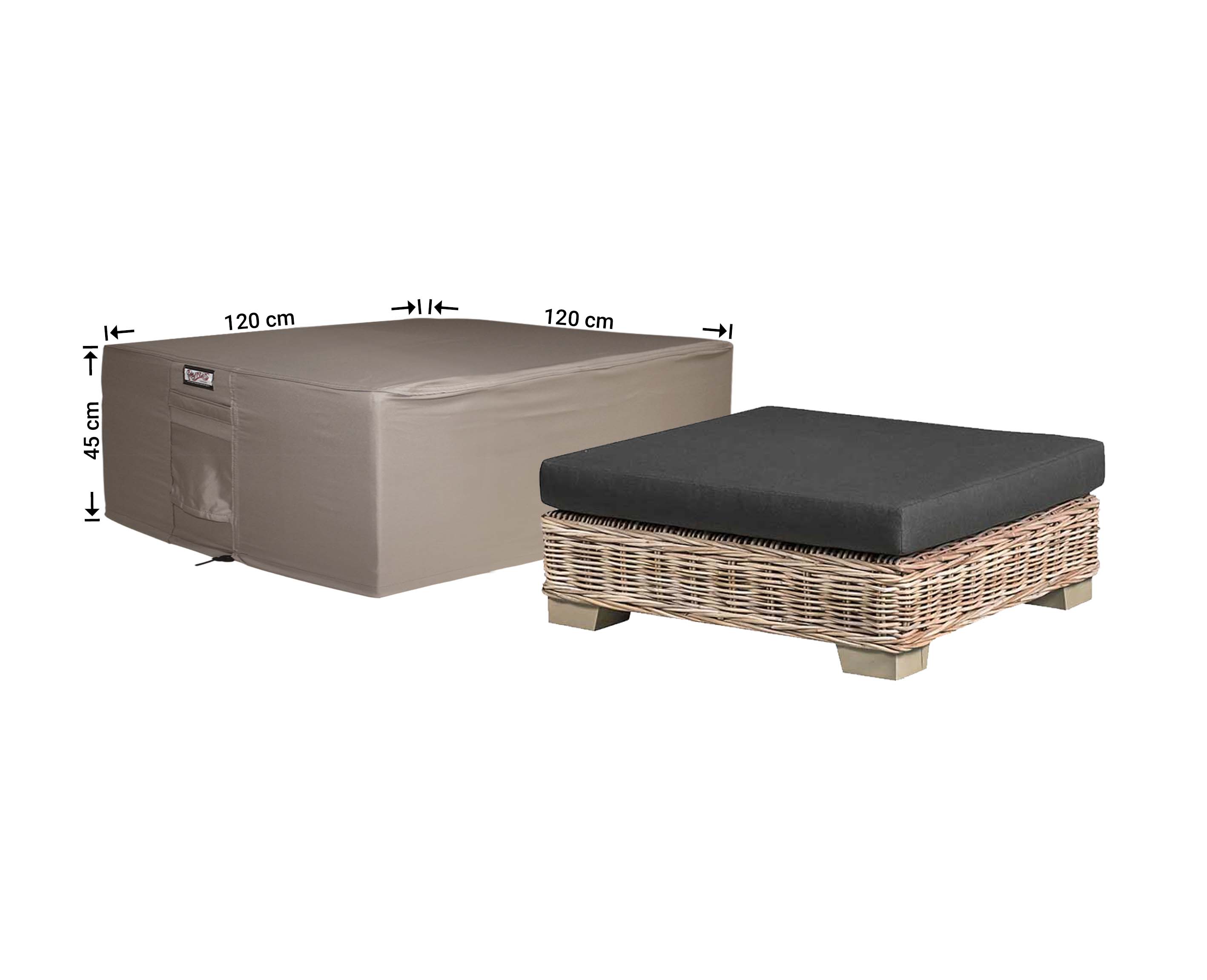 Cover for lounge table, 120 x 120 cm square XL Cover for lounge table, 120 x 120 cm square XL