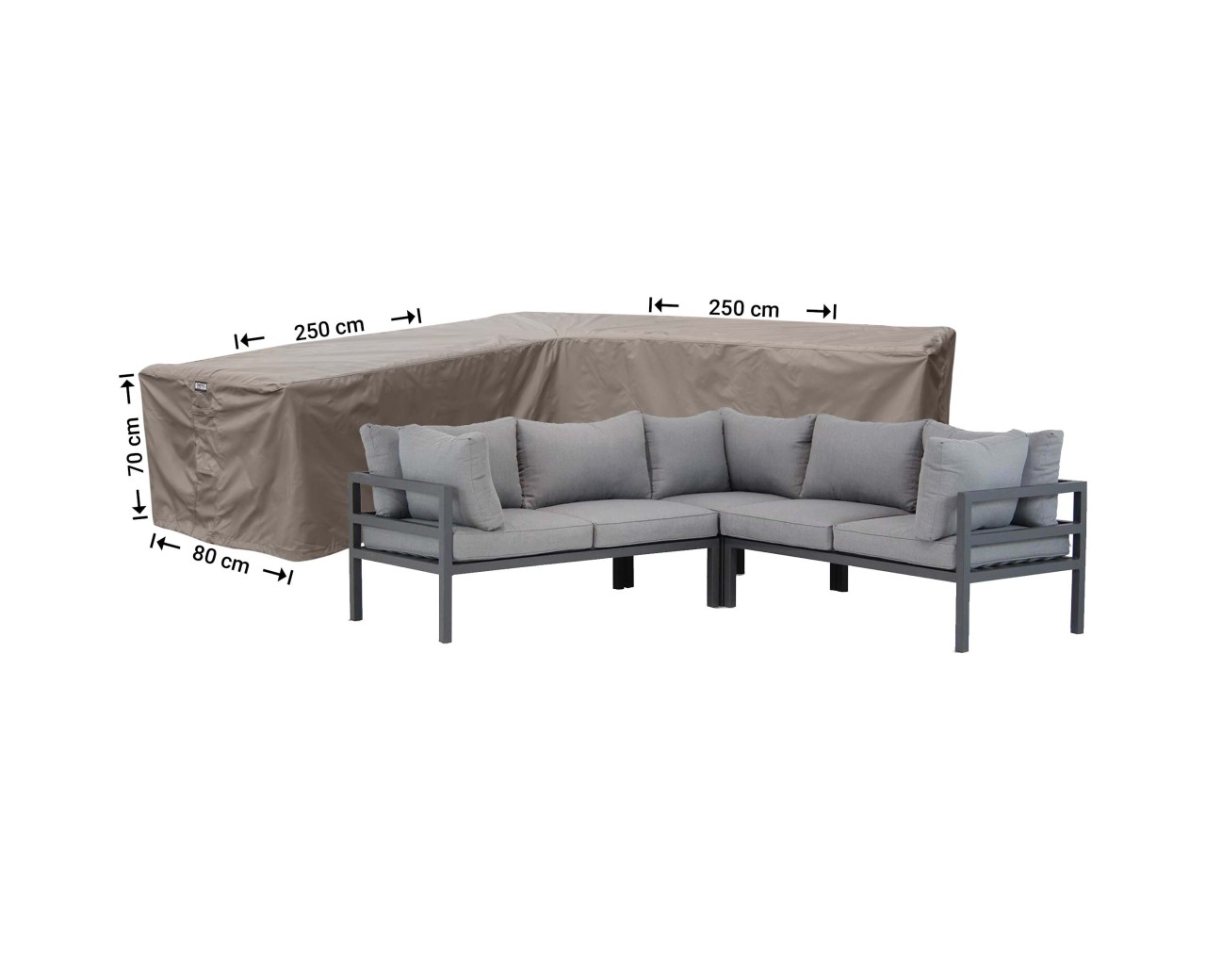Raffles Covers L-shaped corner sofa covers with equal sides