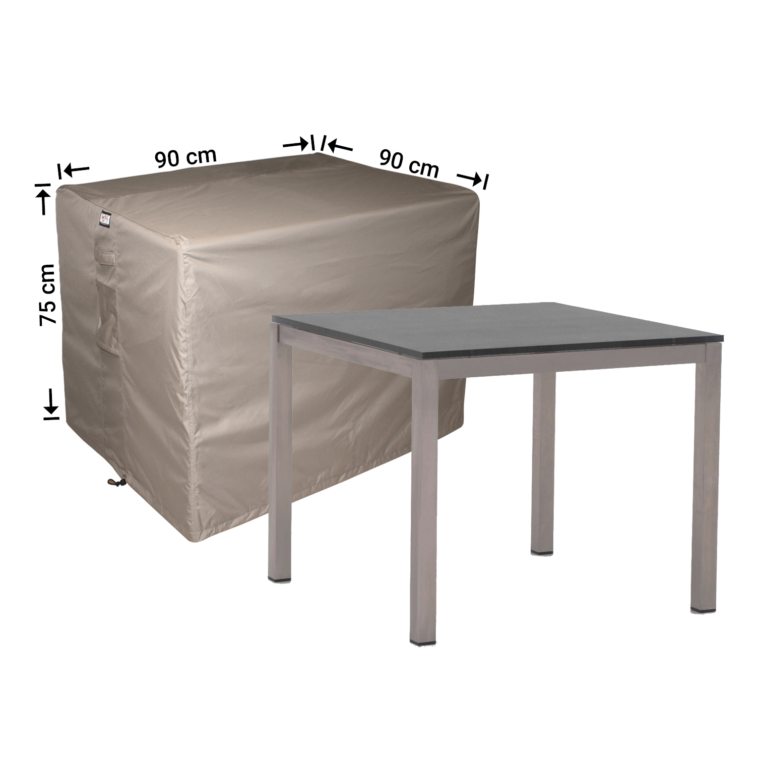 RT90 Tuintafel hoes 90 x 90 H: 75 cm