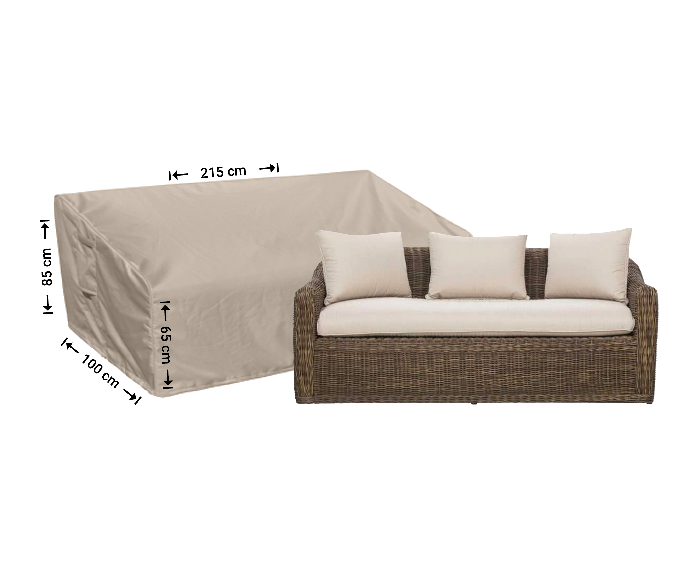 Raffles Covers shaped lounge sofa cover
