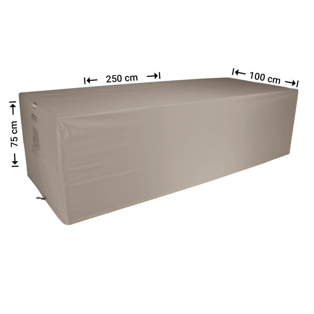 rlb250ek3oXQKy3KbpDp2kt0OhOYD07l Beschermhoes voor loungebank 250 x 100 H: 75 cm