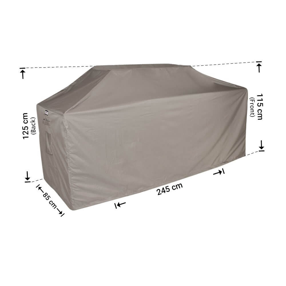 rbbq245qxV4CcXmhVjUE97oy4LaJxaZAW Protection cover for outdoor kitchen 245 x 85 H: 125 / 115 cm