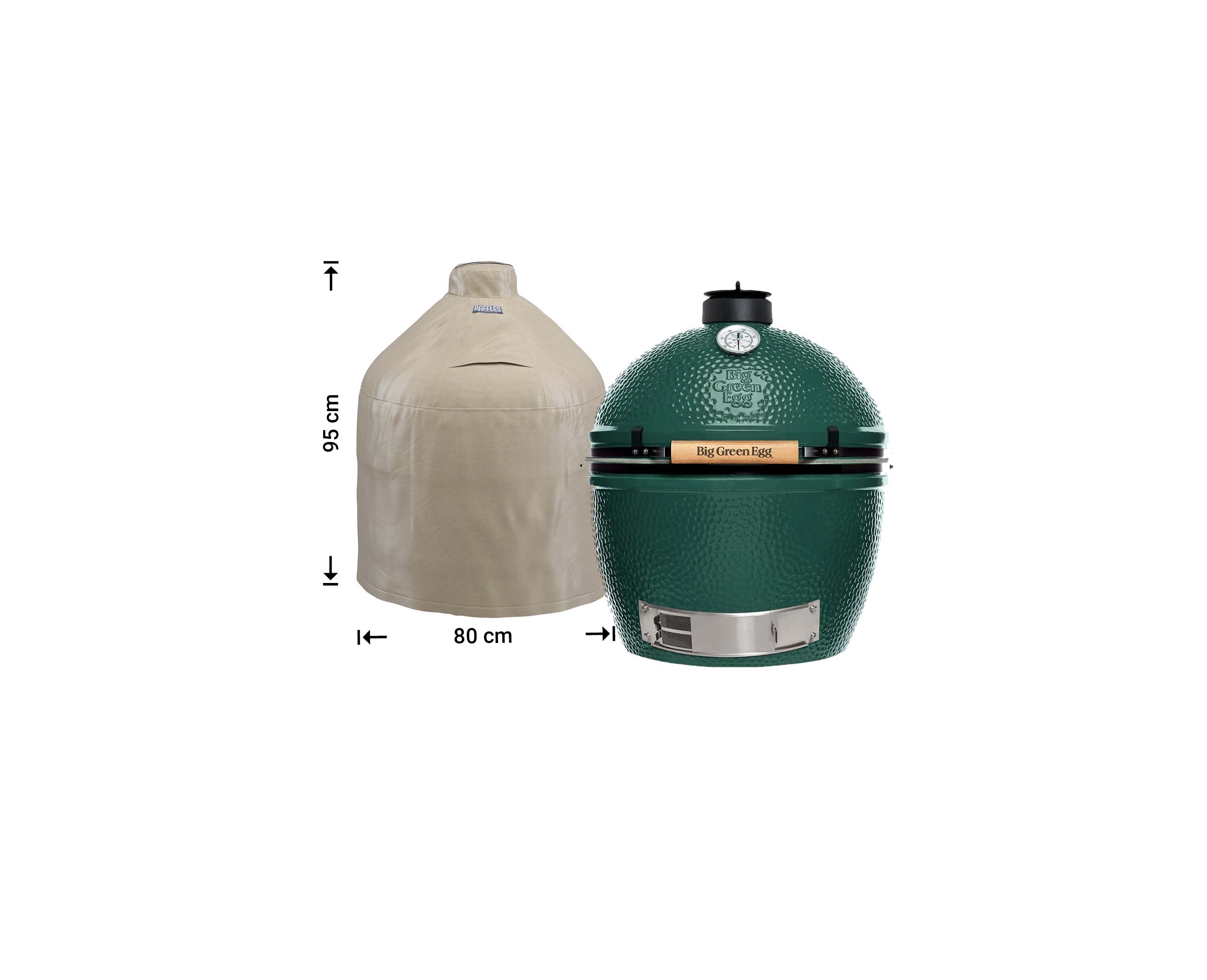 Kamado cover Ø: 80 H: 95 cm, Big Green Egg Large and XLarge Kamado cover Ø: 80 H: 95 cm, Big Green Egg Large and XLarge