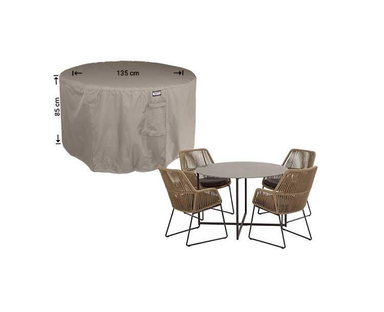 Outdoor dining set cover round