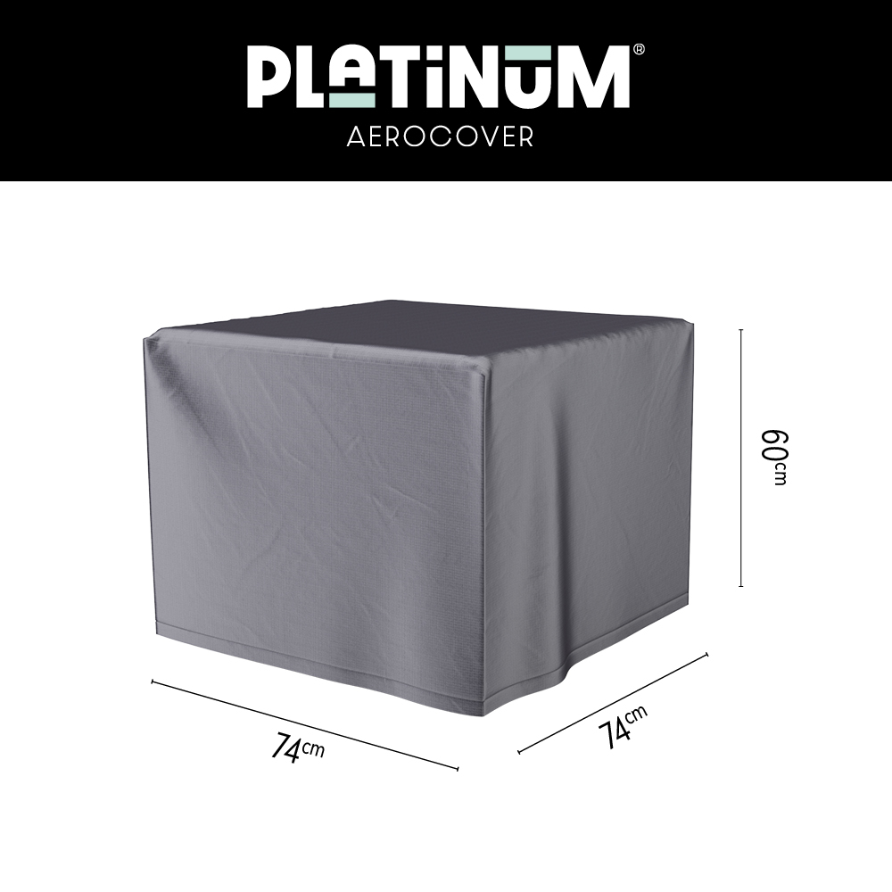 Square Gas Fireplace Cover 74 x 74 H: 60 cm