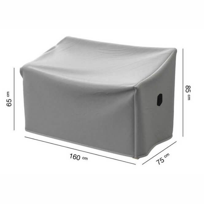 Protective cover for garden or lounge bench 160 x 75 H: 65/85 cm