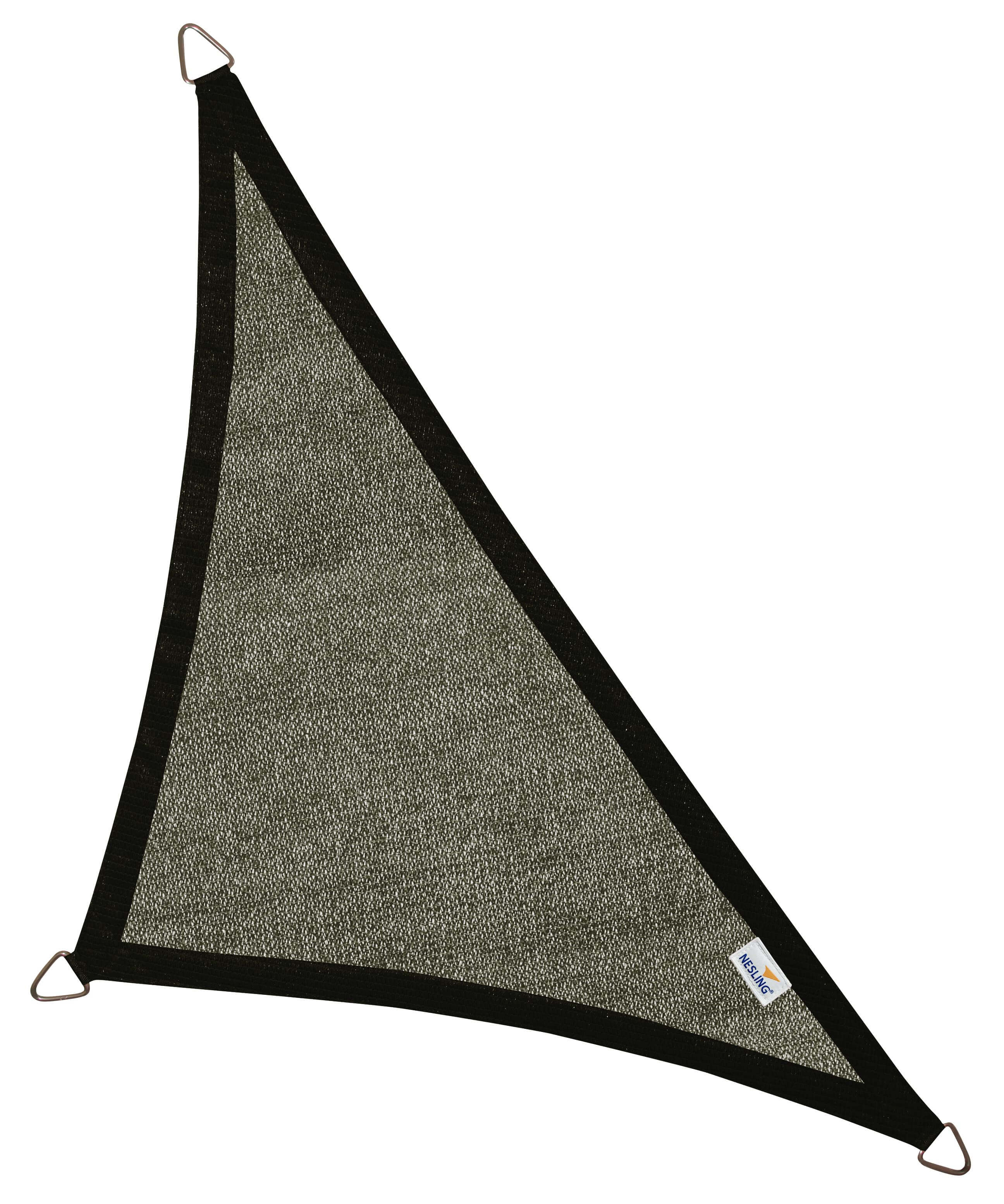 Driehoek 5 x 5 x 7,1 m Coolfit schaduwdoek - zwart