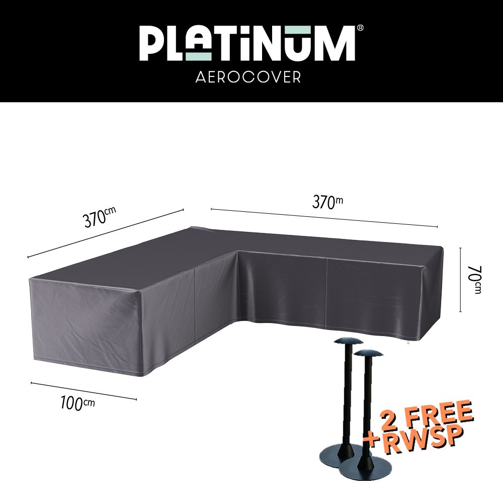 Corner sofa cover 370 x 370 cm Platinum AeroCover 8000 