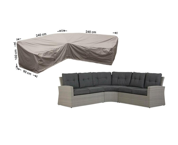 RDLHS2409QHnaLKk1uYv1q0I4fhhJwxz45 Beschermhoes voor dining hoekbank 240 x 240 x 90 H: 100/65 cm