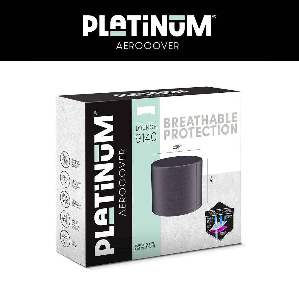 Protection cover for round fire table Ø: 50 cm & H: 60 cm