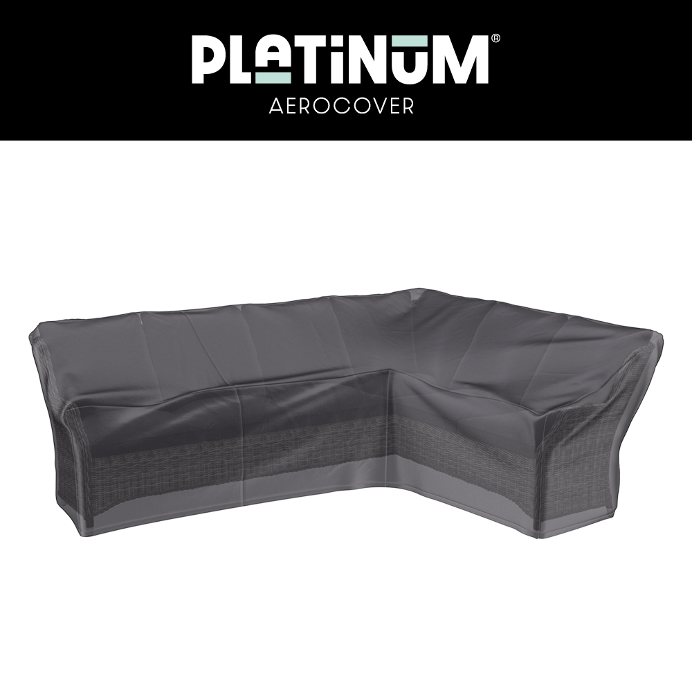 Cover 355 x 275 x 100 H: 90 - 65 cm, for high model L-shape lounge sofa, right