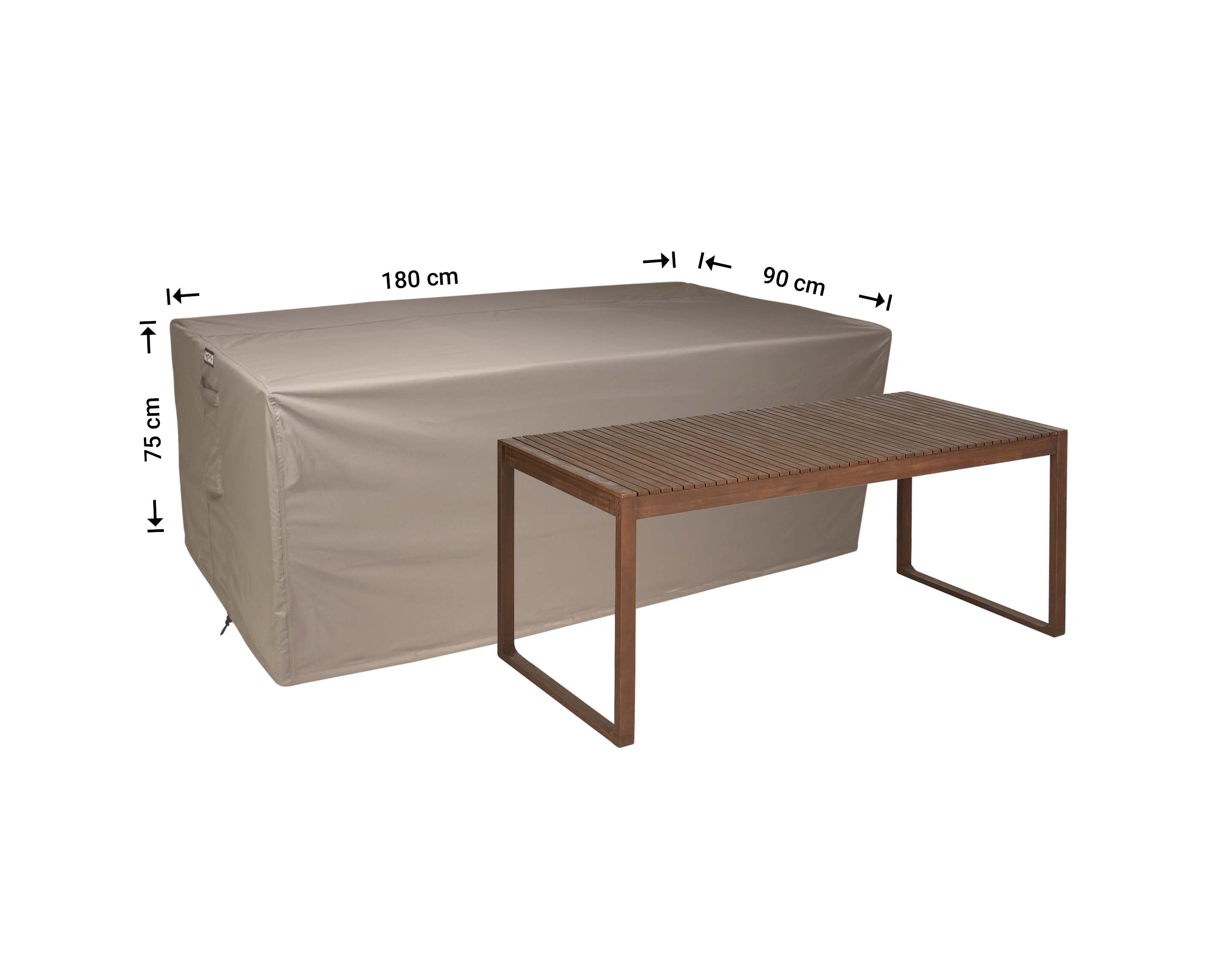 Garden table cover 180 x 90 H: 75 cm Garden table cover 180 x 90 H: 75 cm