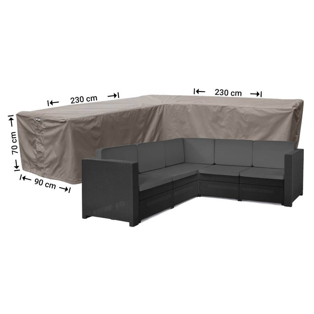 Raffles Covers L-shaped corner sofa covers with equal sides