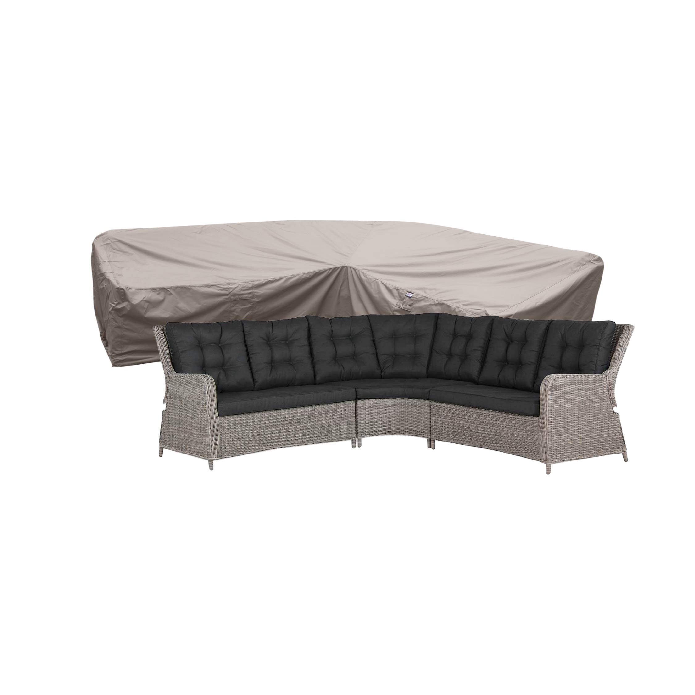 Corner sofa cover with high back Corner sofa cover with high back