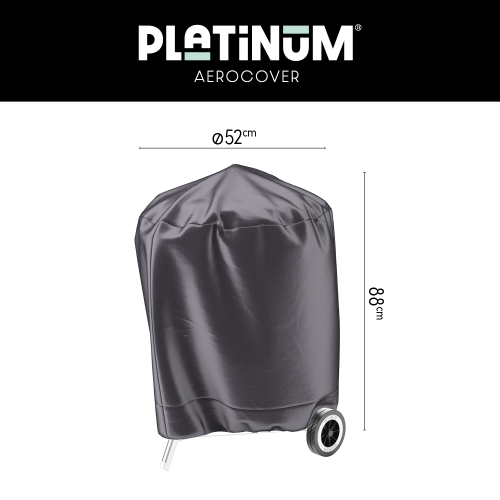 Charcoal grill cover Ø 52 cm & H: 88 cm