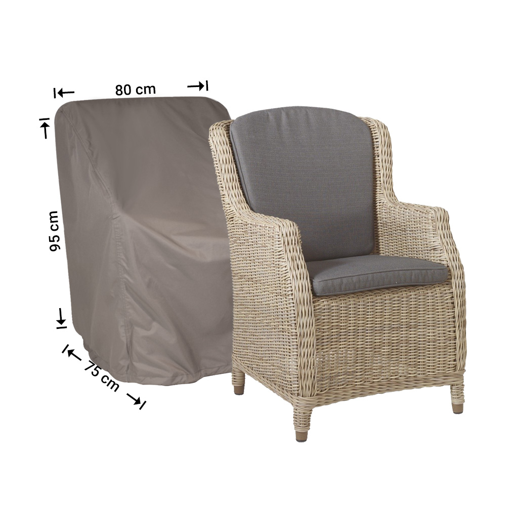 RTGC80-complete-brighton Weather cover for garden chair 80 x 75 H: 95/65cm