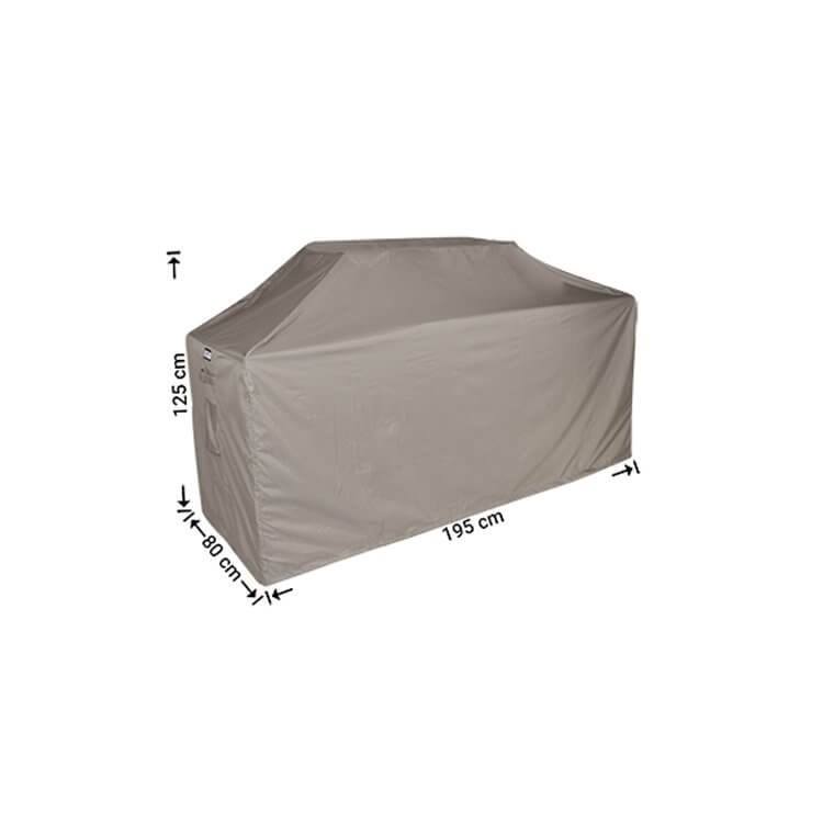 RBBQ195-1zB2t2nJoHxMmS Universal cover for barbecue 195 x 80 H: 125 / 115 cm