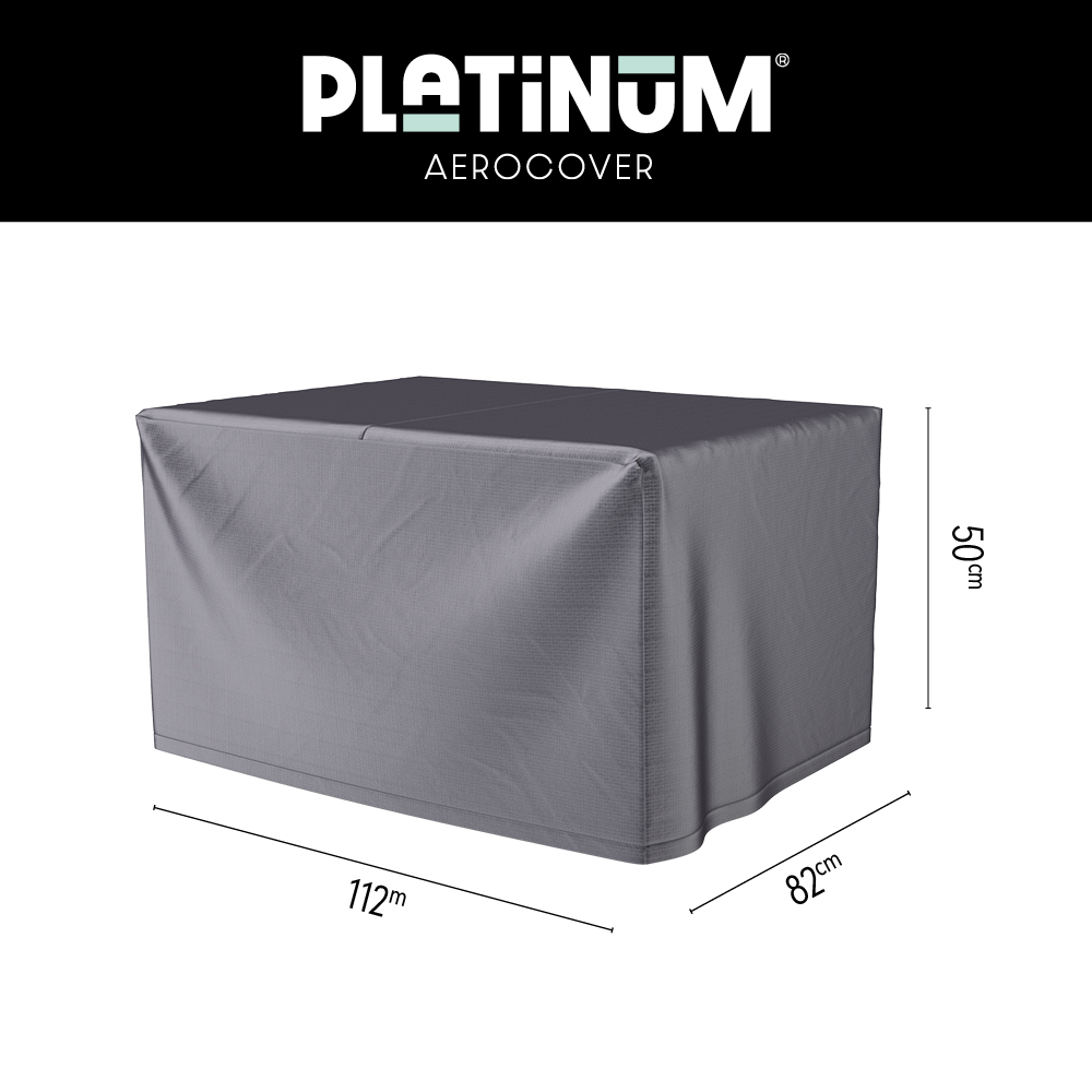 Rectangular Fire table Protection Cover 112 x 82 H: 50 cm
