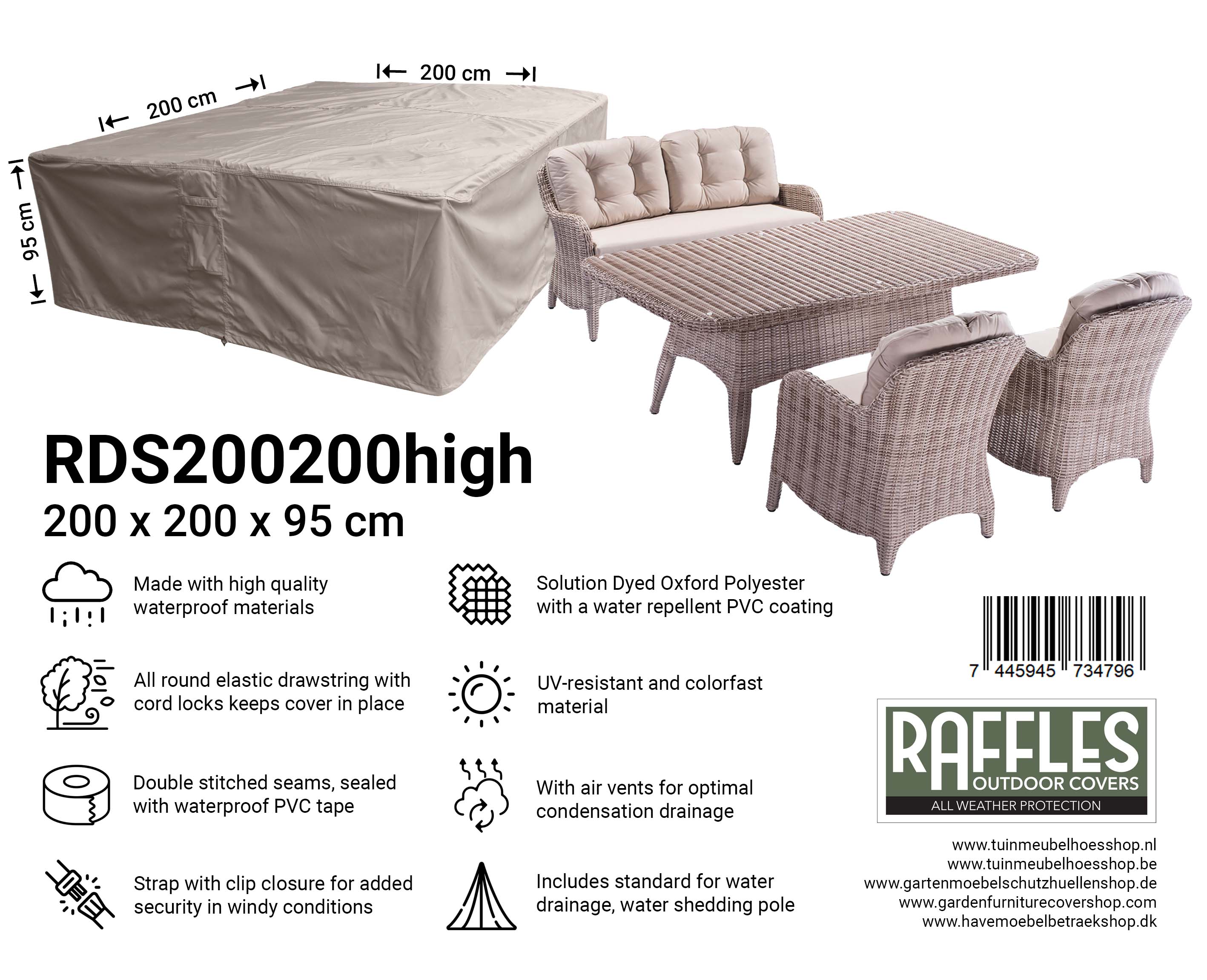 RDS200200high loungeset hoes tuinset hoes 