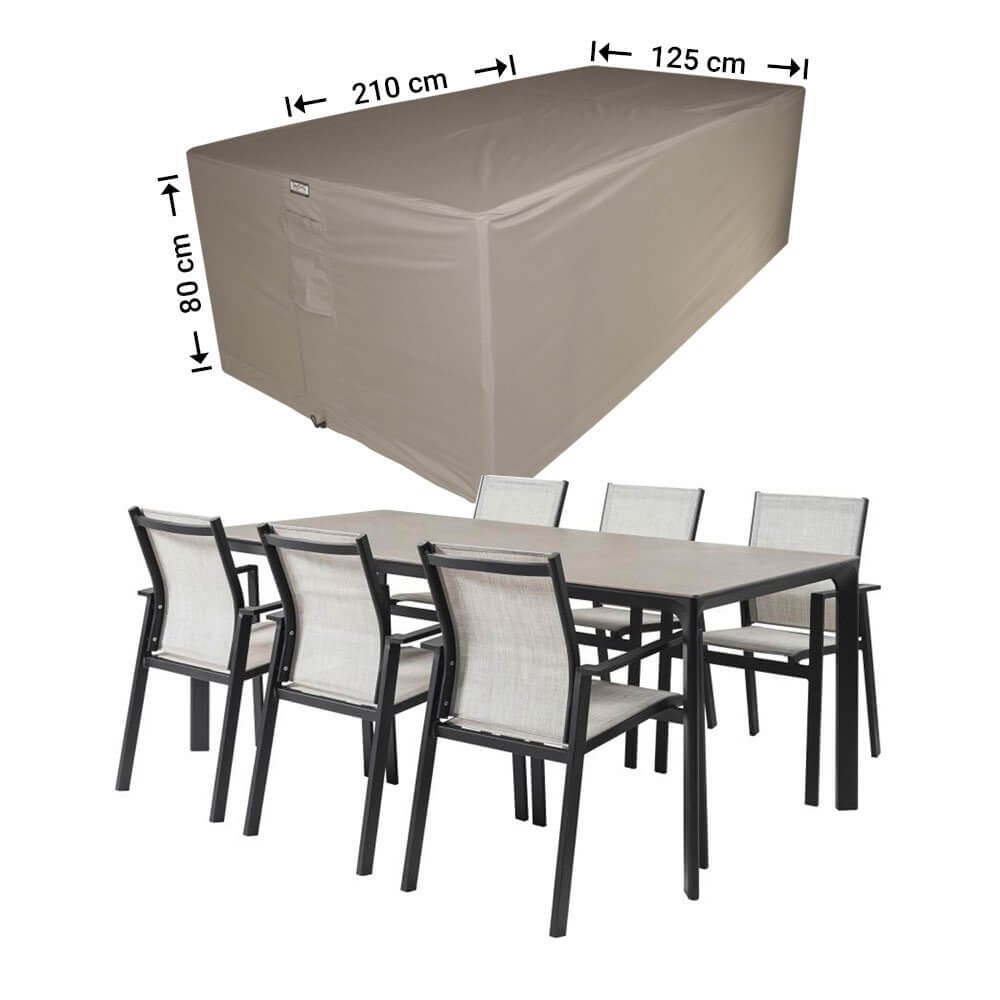 Patio dining set cover 210 x 125 H: 80 cm