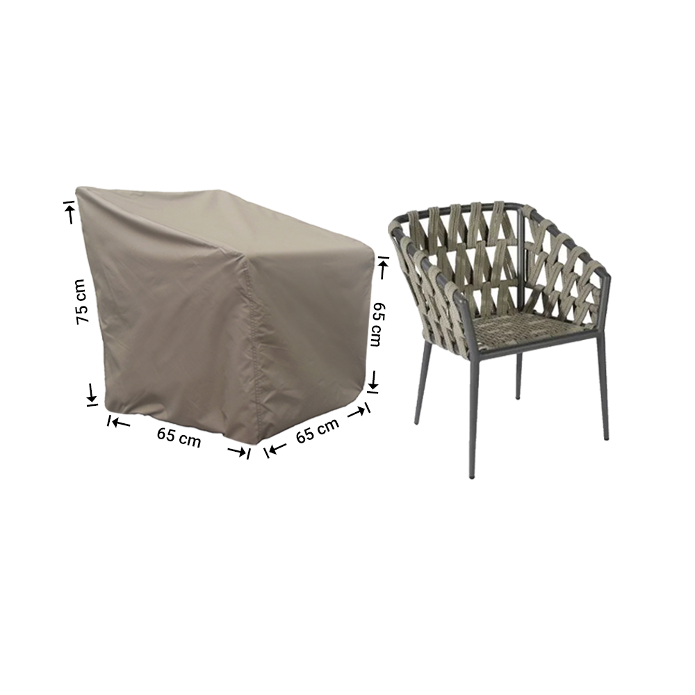 Cover for small garden chair 65 x 65 H: 75/60 cm