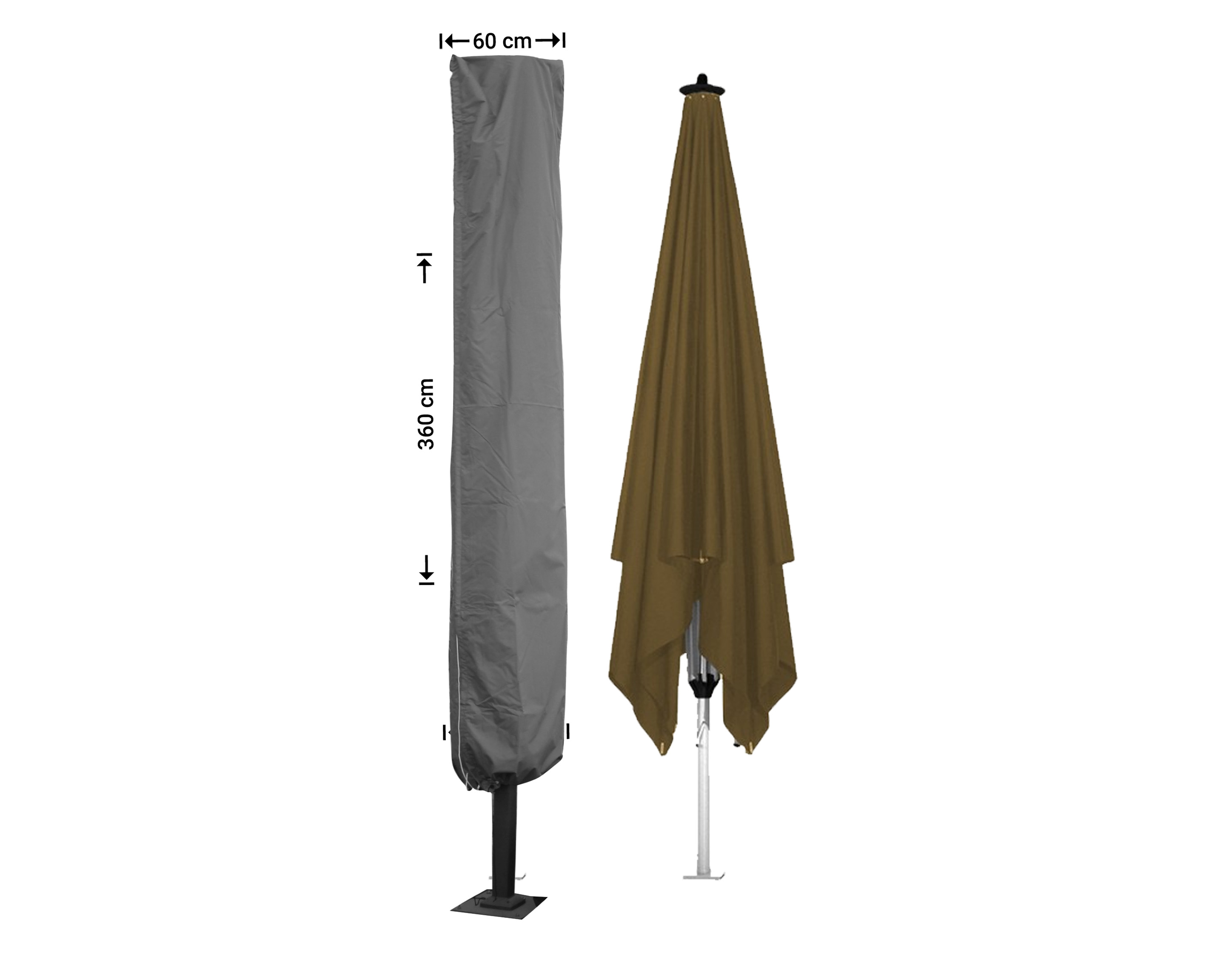 Raffles Covers parasol cover for centre pole and cantilever parasols
